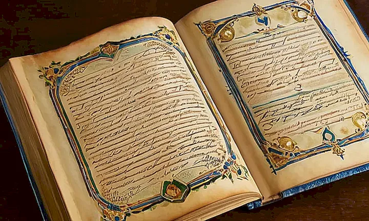 La habitación de estudio está llena de objetos antiguos rodeados de historia: libros antiguos con inscripciones y familias sefardíes iluminados por una suave luz tableta
