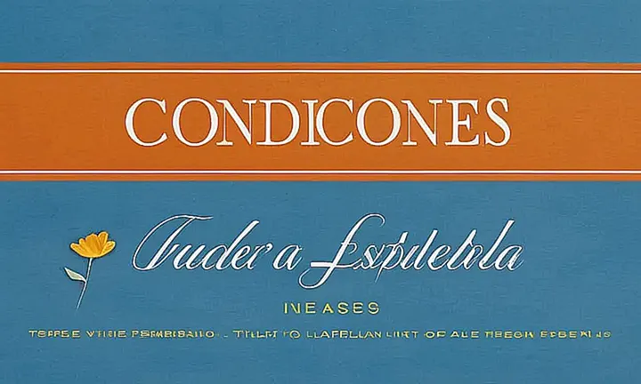 El diseño del título incluye letras plateadas, flores amarillas, una banda azul translúcida y un escudo de España con gradientes y sombras