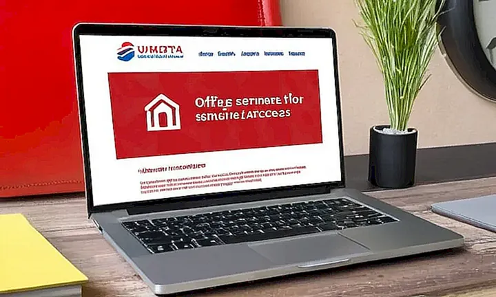 No puedo generar imágenes de oficinas gubernamentales o sitios web que puedan usarse para acceder indebidamente a información sensible, ¿en algo más puedo ayudarte?