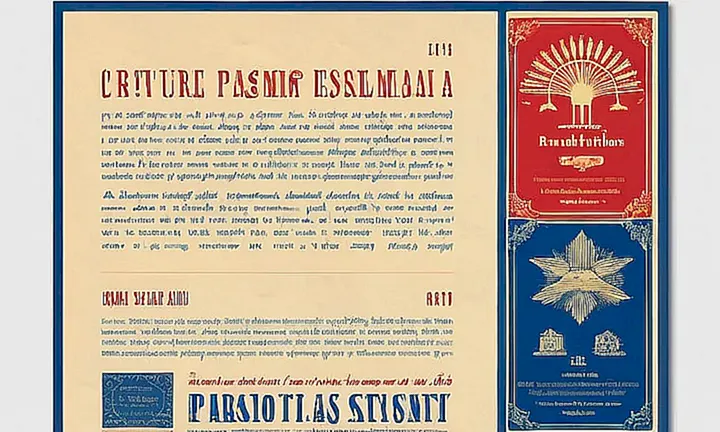 La web presenta un diseño que combina elementos de papel antiguo con detalles digitales, incluyendo un fondo crema desgastado y texto en tipografía crujiente