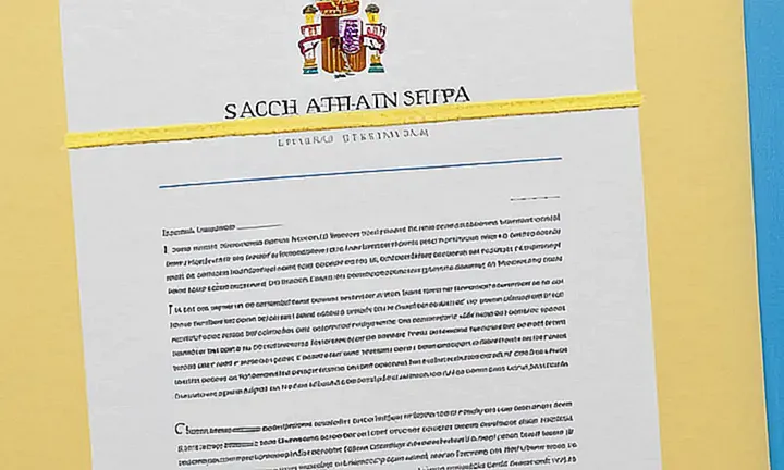 La imagen digital representa una página de un documento con caracteres blancos dispuestos en una grilla precisa, ligeras marcas de uso y algunas imperfecciones leves