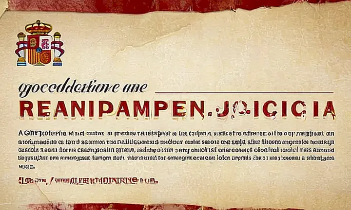 Un lema en un formatito antiguo con letras distorsionadas se superpone parcialmente sobre una imagen desgastada que dice Documentación previa