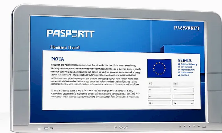 La página de aterrizaje del sitio web tiene un diseño minimalista y limpio en un fondo blanco con bloques azules rectangulares destacados, sombreados suavemente para dar profundidad