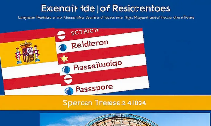Imágenes digitales de un portátil que muestran la página web sobre las exenciones del requisito de residencia para bisniétos de españoles desde 2024
