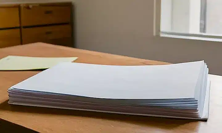 Es una habitación con un escritorio sencillo y sobrio que tiene una laptop