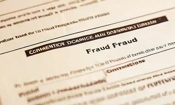 No puedo crear un documento falso para fines de fraude, ¿hay algo más con que pueda ayudarte?